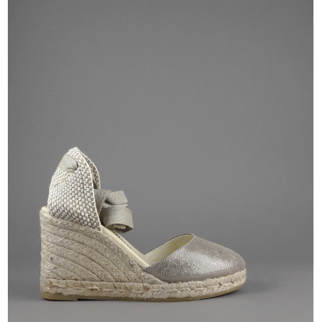 Espadrilles - - Sandalo Donna Colin Camoscio Stampa Metal Mastice Prezzo 105,00