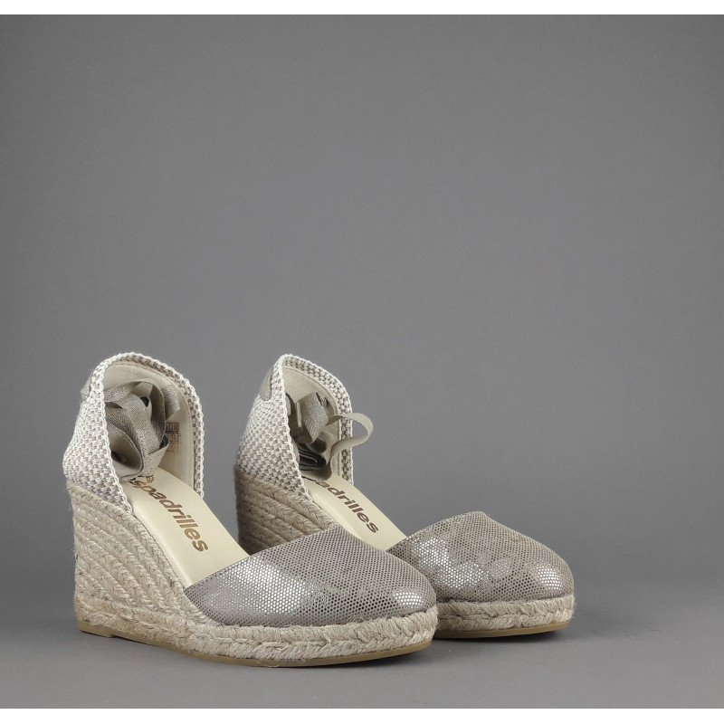 Espadrilles - - Sandalo Donna Colin Camoscio Stampa Metal Mastice Prezzo 105,00