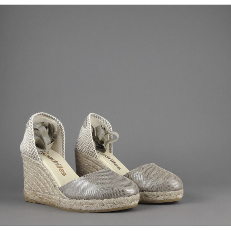 Espadrilles - - Sandalo Donna Colin Camoscio Stampa Metal Mastice Prezzo 105,00