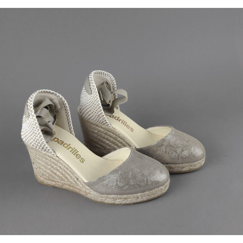Espadrilles - - Sandalo Donna Colin Camoscio Stampa Metal Mastice Prezzo 105,00