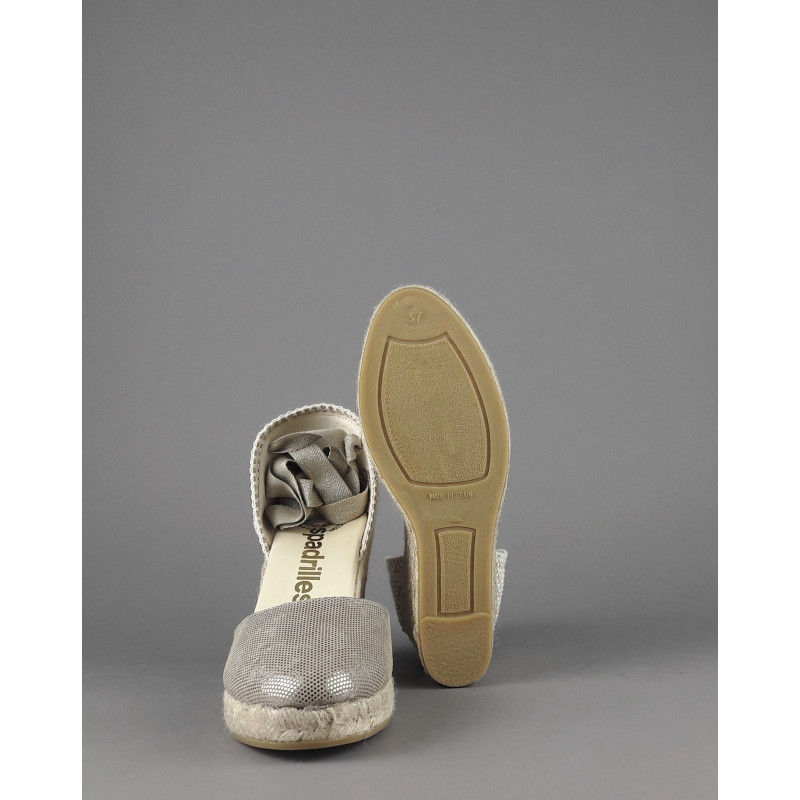 Espadrilles - - Sandalo Donna Colin Camoscio Stampa Metal Mastice Prezzo 105,00