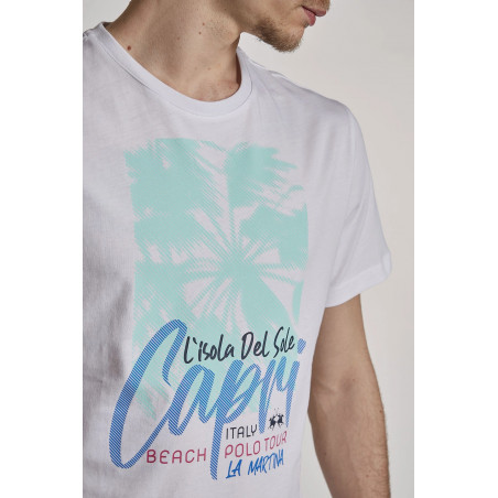 La Martina - - T-Shirt Uomo Cotone Fit Regular Bianco Prezzo 80,00