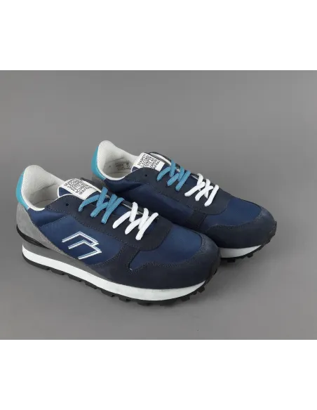 Frau - - Sneakers Uomo Camoscio Tela Blu Scuro Prezzo 100,00