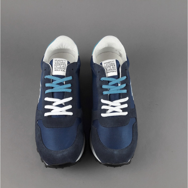 Frau Sneakers Uomo Camoscio Tela Blu Scuro Prezzo 100,00