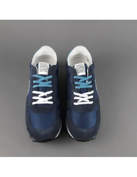 Frau - - Sneakers Uomo Camoscio Tela Blu Scuro Prezzo 100,00