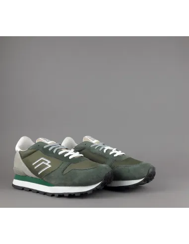 Frau - - Sneakers Uomo Camoscio Tela Verde Militare Prezzo 100,00