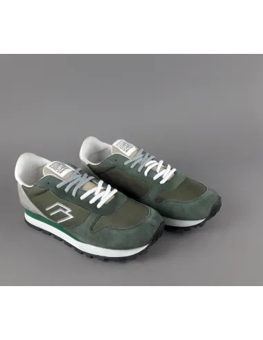 Frau - - Sneakers Uomo Camoscio Tela Verde Militare Prezzo 100,00