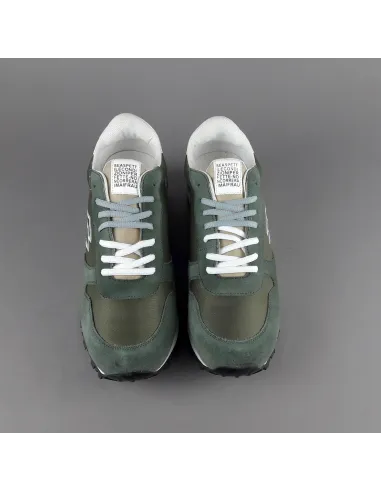 Frau - - Sneakers Uomo Camoscio Tela Verde Militare Prezzo 100,00