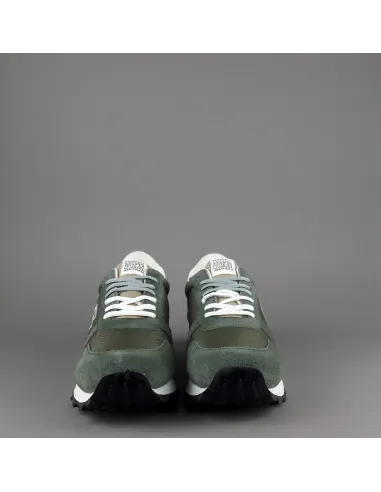 Frau - - Sneakers Uomo Camoscio Tela Verde Militare Prezzo 100,00