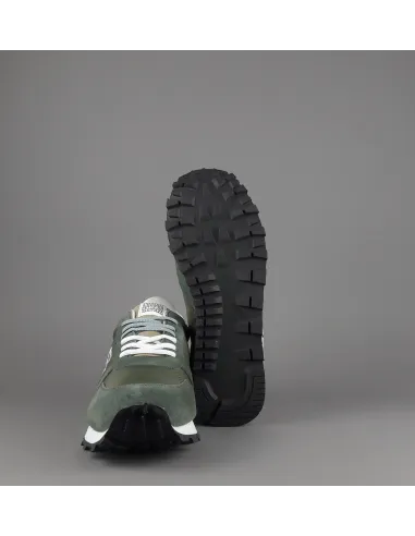 Frau - - Sneakers Uomo Camoscio Tela Verde Militare Prezzo 100,00