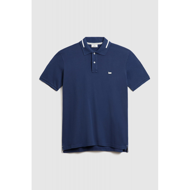 Woolrich Polo Uomo Cotone Blu Prezzo 80,00
