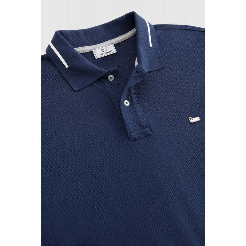 Woolrich Polo Uomo Cotone Blu Prezzo 80,00