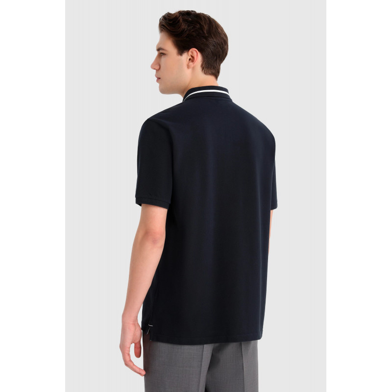 Woolrich Polo Uomo Cotone Blu Scuro Prezzo 80,00