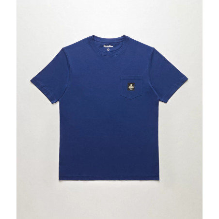 Refrigiwear - - T-Shirt Uomo Pierce Cotone Blu Taschino Logato Prezzo 45,00