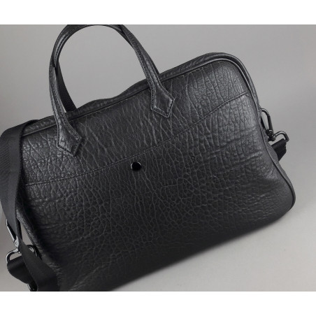 Hoga Borsa Lavoro Pelle Martellata Nero Prezzo 780,00