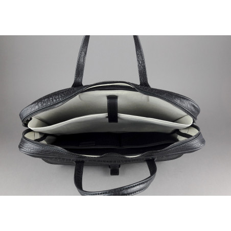 Hoga Borsa Lavoro Pelle Martellata Nero Prezzo 780,00