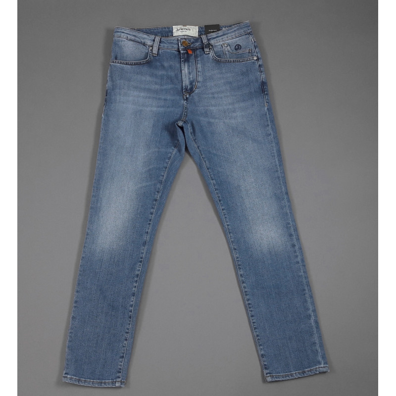 Jeckerson - - Sa Jeans Uomo In Cotone Elasticizzato Denim Prezzo 170,00