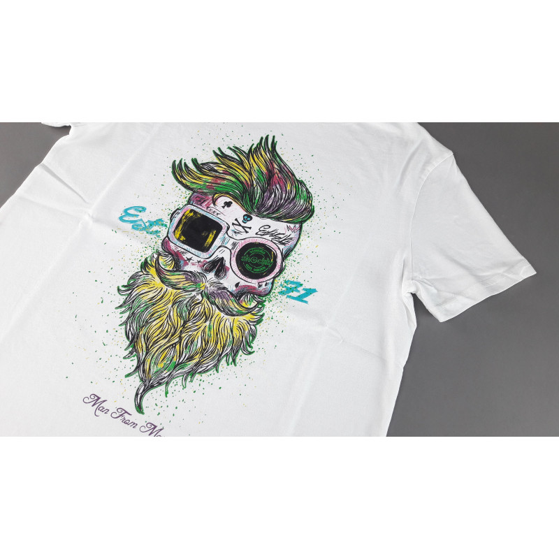 Shockly - - T-Shirt Uomo Cotone Bianco Con Stampa Prezzo 55,00
