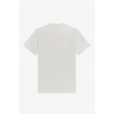 Fred Perry T-Shirt Vine Uomo Jersey Cotone Bianco Stampa Frontale Prezzo 95,00