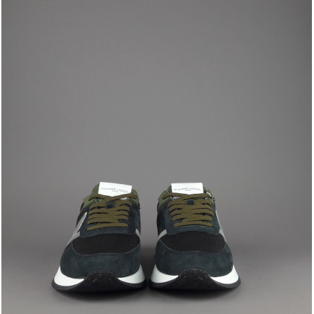 Philippe Model / Sneakers Uomo New Tropez 2.1 Camoscio Tela Antracite Spoiler Bianco Prezzo 295,00