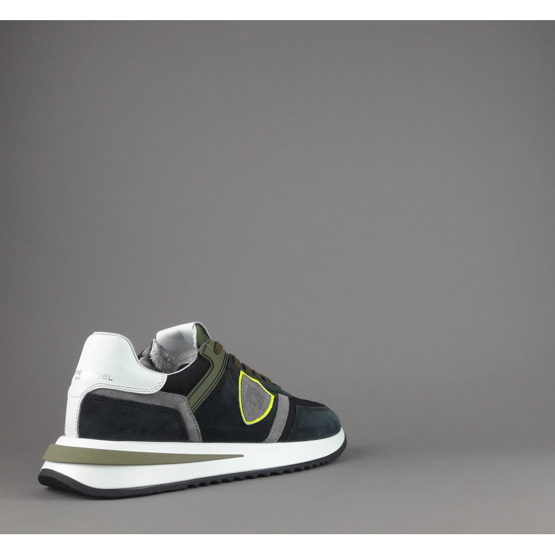 Philippe Model / Sneakers Uomo New Tropez 2.1 Camoscio Tela Antracite Spoiler Bianco Prezzo 295,00