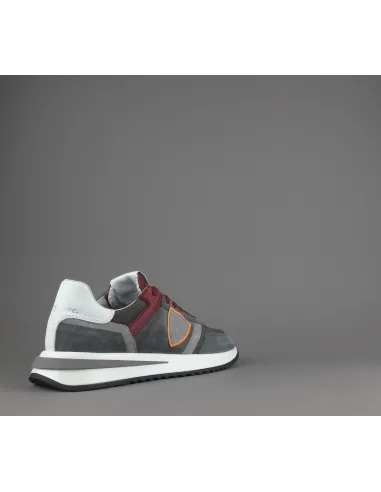 Philippe Model Sneakers Uomo New Tropez 2.1 Camoscio Tela Grigio Spoiler Bianco Prezzo 295,00
