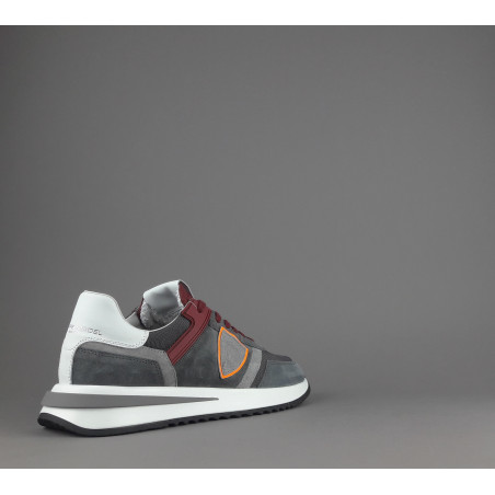 Philippe Model / Sneakers Uomo New Tropez 2.1 Camoscio Tela Grigio Spoiler Bianco Prezzo 295,00