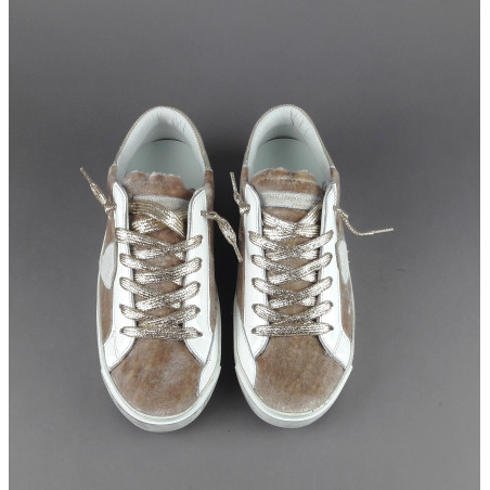 Philippe Model / Sneakers Donna Paris x Velour Beige Spoiler Iridescente Prezzo 340,00