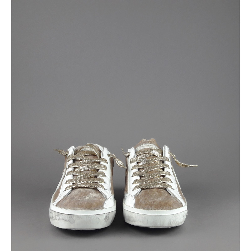 Philippe Model / Sneakers Donna Paris x Velour Beige Spoiler Iridescente Prezzo 340,00