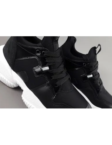 Hogan " Interaction Donna Pelle Tessuto Scuba Nero H Scuba Nero Prezzo 360,00