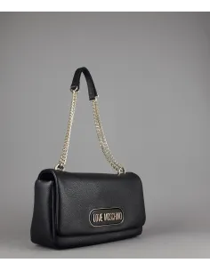 Love Moschino Borsa A Spalla Donna Pu Martellato Nero Prezzo 200,00