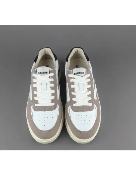 Moaconcept Sneakers Master Legacy Uomo Camoscio Pelle Talpa Bianco Logo Bianco Prezzo 200,00