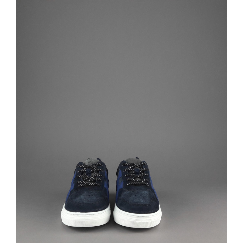 Hogan Sneakers J340 Junior Camoscio Blu Scuro H Pelle Onda Prezzo 220,00