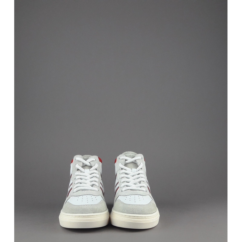 Hogan / Sneakers J340 Junior Camoscio Pelle Bianco H Lunga Prezzo 220,00