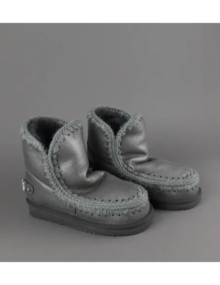 Mou Eskimo 18 Donna Montone Double-Face Metal Cracked Grigio Scuro Prezzo 259,00