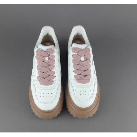 Hogan Sneakers Donna H629 Pelle Bianco H Onda Prezzo 460,00