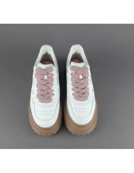 Hogan / Sneakers Donna H629 Pelle Bianco H Onda Prezzo 460,00
