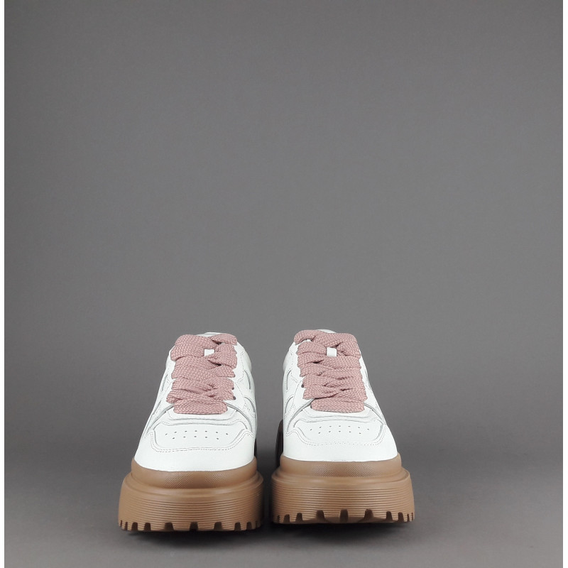 Hogan Sneakers Donna H629 Pelle Bianco H Onda Prezzo 460,00