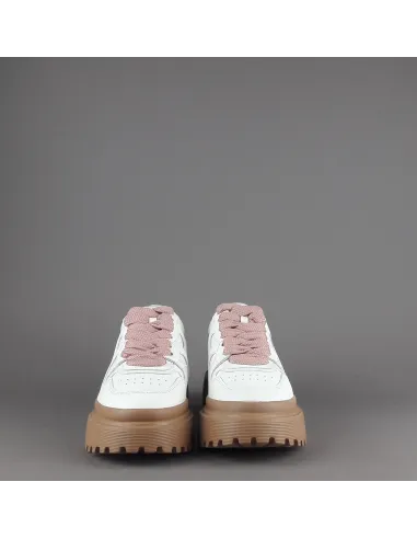 Hogan / Sneakers Donna H629 Pelle Bianco H Onda Prezzo 460,00
