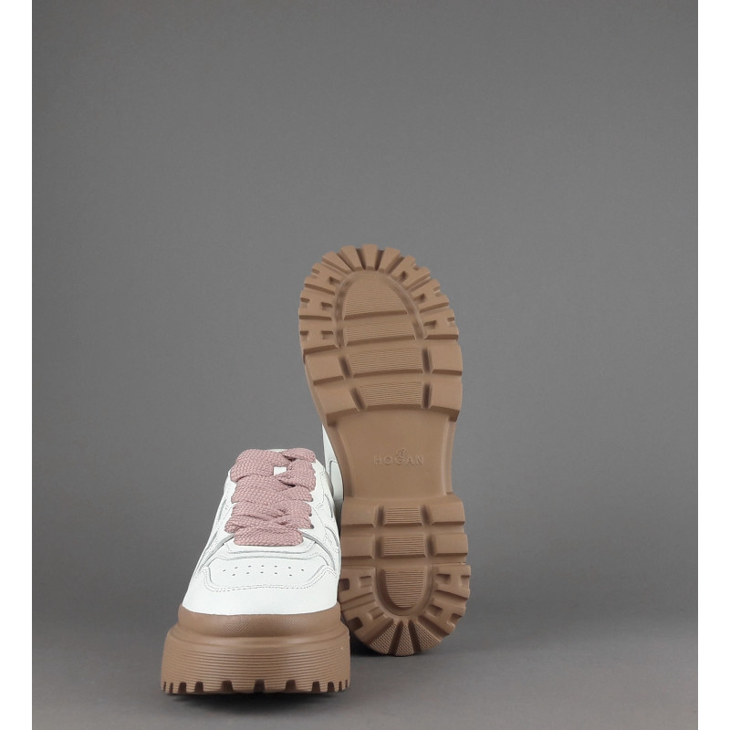 Hogan Sneakers Donna H629 Pelle Bianco H Onda Prezzo 460,00