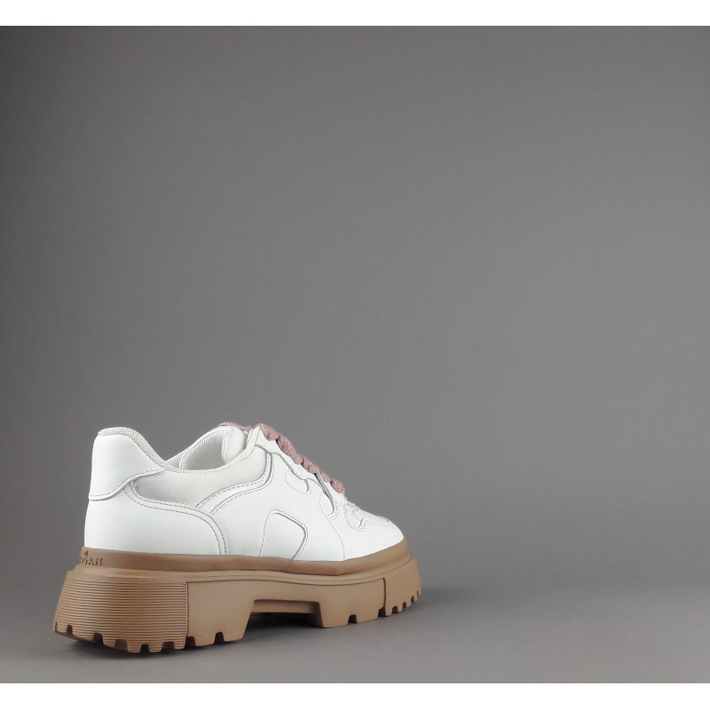 Hogan Sneakers Donna H629 Pelle Bianco H Onda Prezzo 460,00