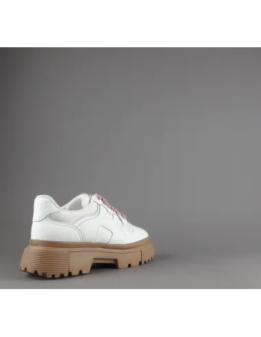 Hogan / Sneakers Donna H629 Pelle Bianco H Onda Prezzo 460,00