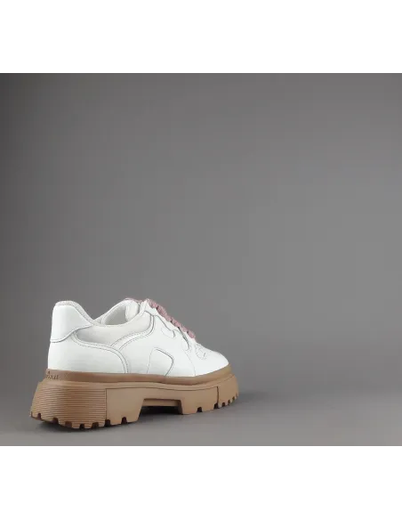 Hogan / Sneakers Donna H629 Pelle Bianco H Onda Prezzo 460,00