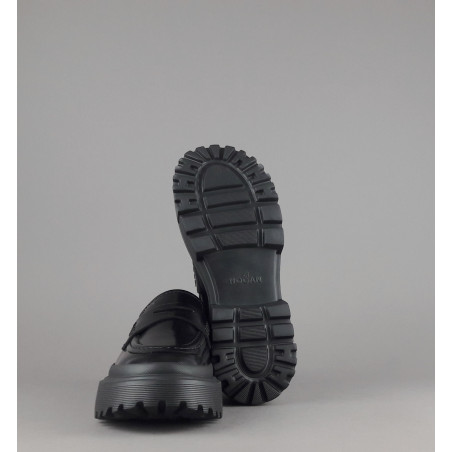 Hogan Mocassino Donna H629 Pelle Abrasivata Nero H Impressa 420,00