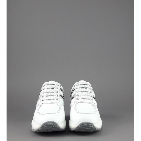 Hogan " Interactive Junior Pelle Bianco H Camoscio Zebra Prezzo 190,00