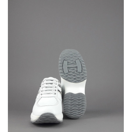 Hogan " Interactive Junior Pelle Bianco H Camoscio Zebra Prezzo 190,00