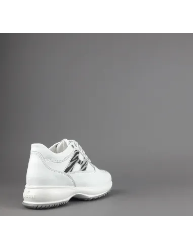 Hogan " Interactive Junior Pelle Bianco H Camoscio Zebra Prezzo 190,00