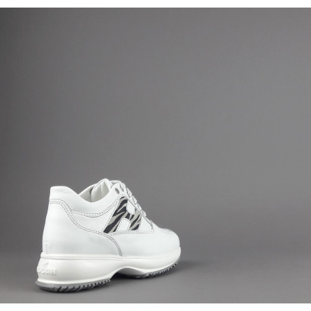 Hogan " Interactive Junior Pelle Bianco H Camoscio Zebra Prezzo 190,00