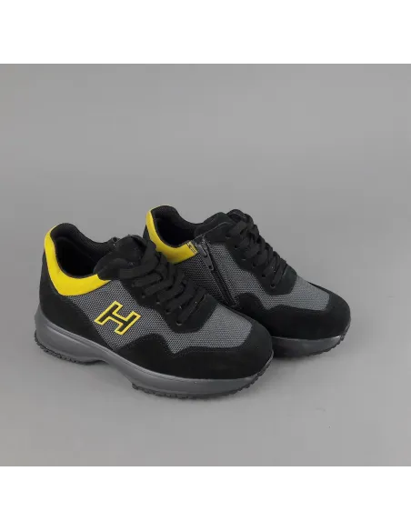 Hogan Interactive Junior Camoscio Tela Nero H Flock Prezzo 190,00
