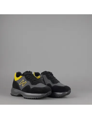 Hogan " Interactive Junior Camoscio Tela Nero H Flock Prezzo 190,00